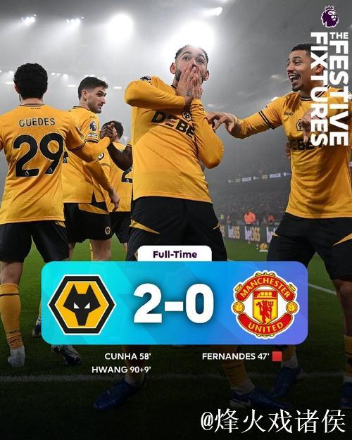 英超-B费染红库尼亚角球破门 曼联客场0-2狼队 英超-B费染红库尼亚角球破门 曼联客场0-2狼队