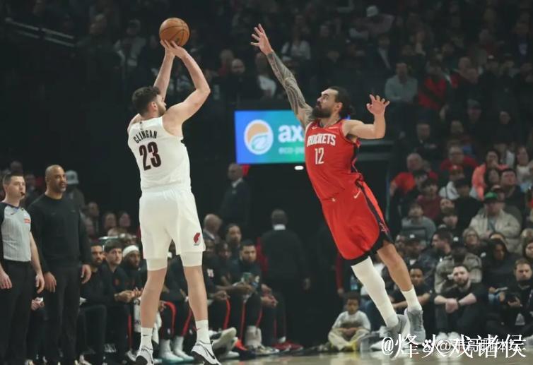 杨瀚森3分3板2助阿夫迪亚41分 开拓者1分险胜火箭